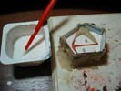 после застывания повторяем процедуру для второй половинки формы 